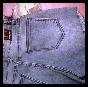 Size 1, stone washed shorts. Emma Mia nwt